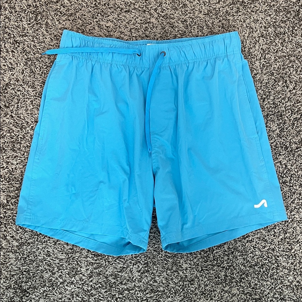 Surf Style 4-Way Stretch Volley Swim Shorts Sky Blue Size XL - Picture 5 of 8
